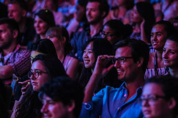 TEDxLondon audience having fun