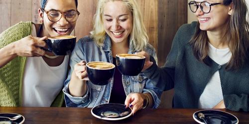 People drinking coffee