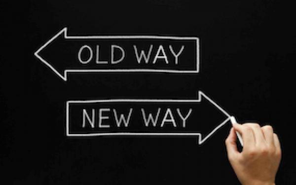 Change - old way new way